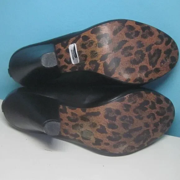 Bettie Page Shoes by Ellie Women Size 7 Black Leather Mary Jane Strap 3.5" Heels - Picture 7 of 15